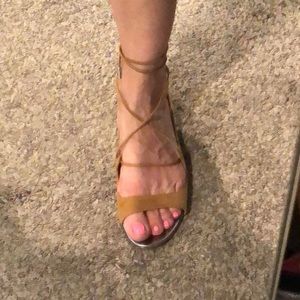 Jimmy Choo lace up suede sandals